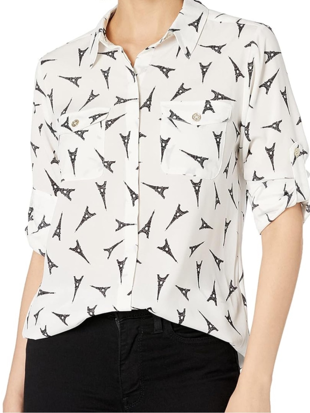 Karl Lagerfeld Paris Eiffel Tower Blouse